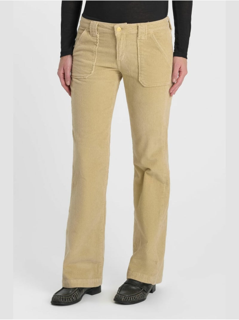 Flarevel pantalones de campana Beige - Kiabi