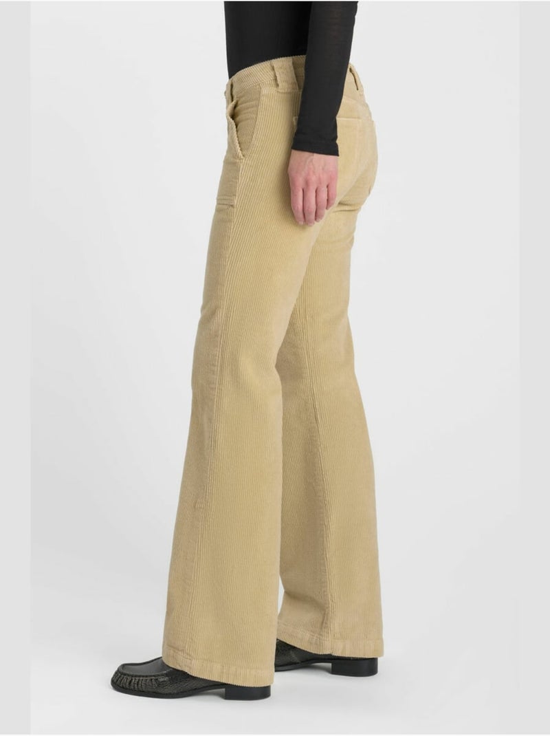 Flarevel pantalones de campana Beige - Kiabi