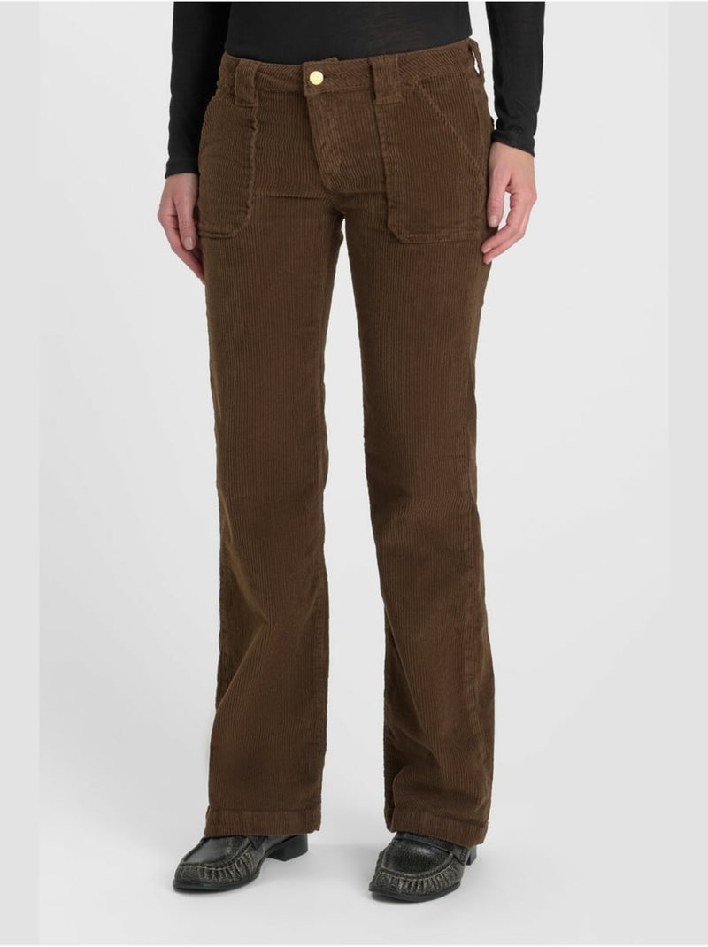 Flarevel pantalones de campana Marrón - Kiabi