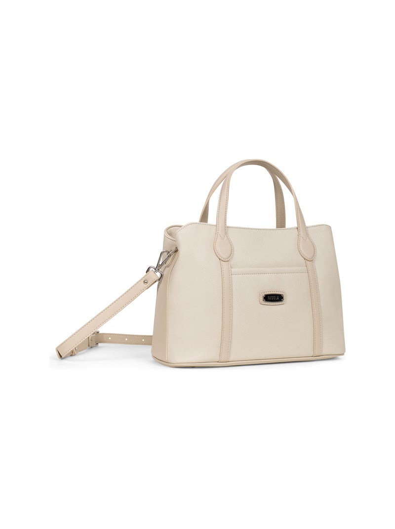 FLAVIA - Bolso con 2 asas Beige claro - Kiabi
