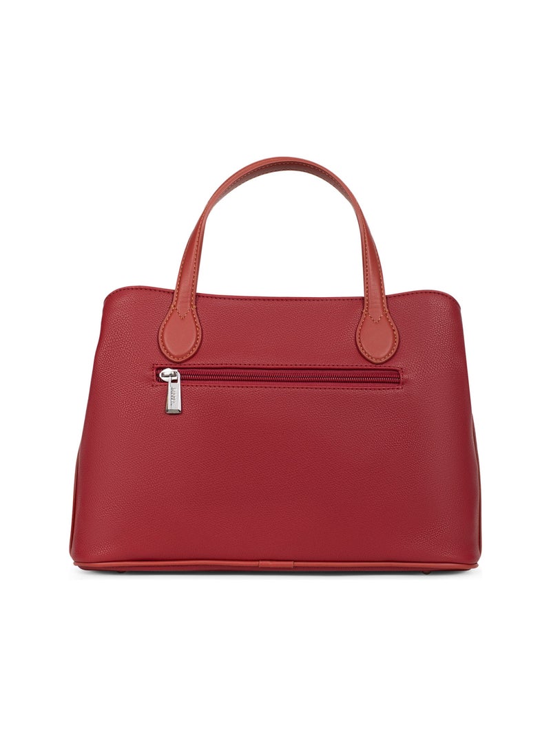 FLAVIA - Bolso con 2 asas Rojo carmín - Kiabi