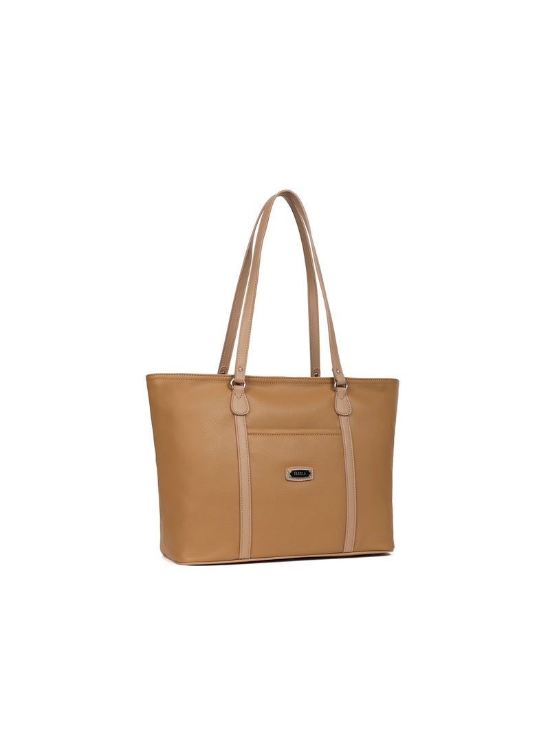 FLAVIA - Bolso de hombro Taupe - Kiabi