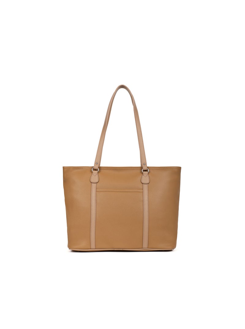 FLAVIA - Bolso de hombro Taupe - Kiabi