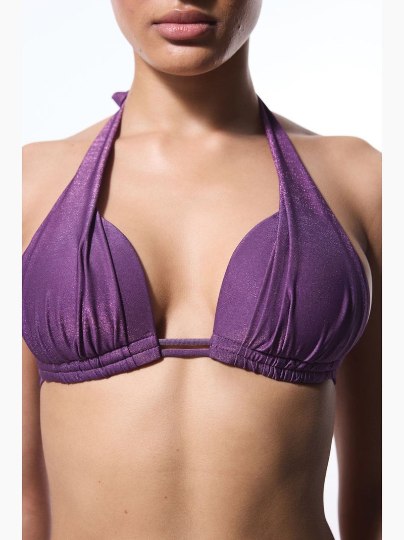 Flora cup top de bikini push up penti Violeta - Kiabi