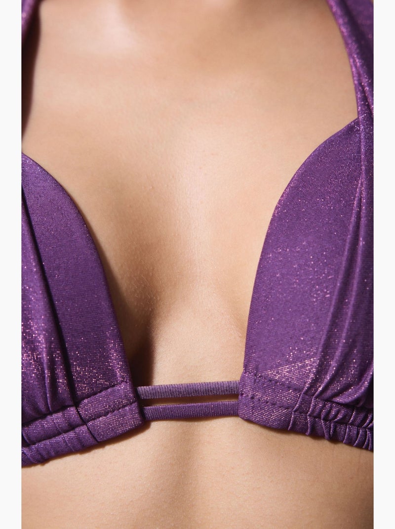Flora cup top de bikini push up penti Violeta - Kiabi