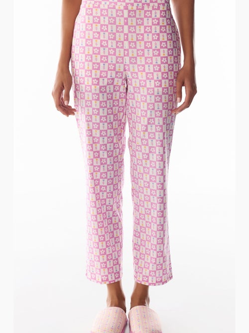 Flora estampado floral pantalón de pijama penti - Kiabi Flora estampado floral pantalón de pijama penti - Kiabi