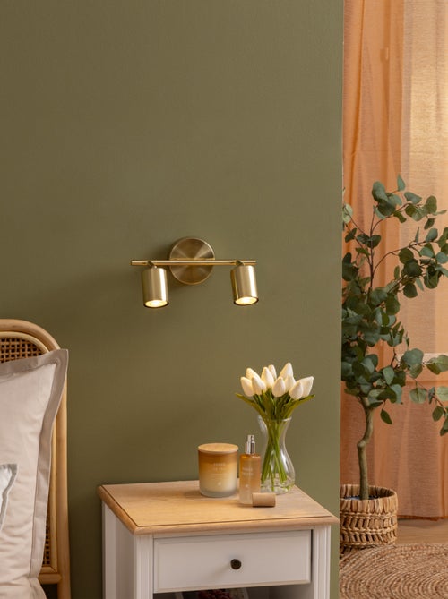 Foco mural doble orientable compatible con techo - Kiabi