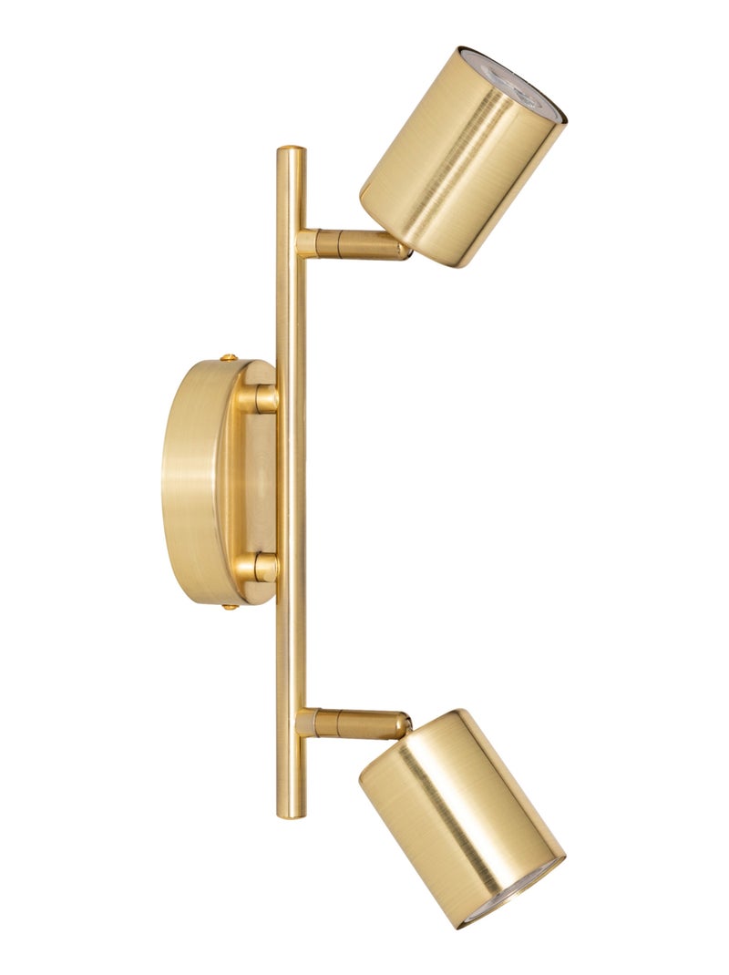 Foco mural doble orientable compatible con techo Dorado/Oro - Kiabi