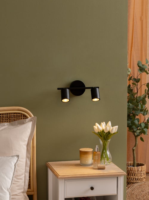 Foco mural doble orientable compatible con techo - Kiabi
