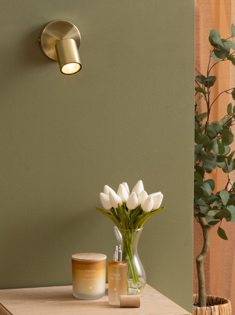 Foco mural orientable compatible con techo Dorado/Oro - Kiabi
