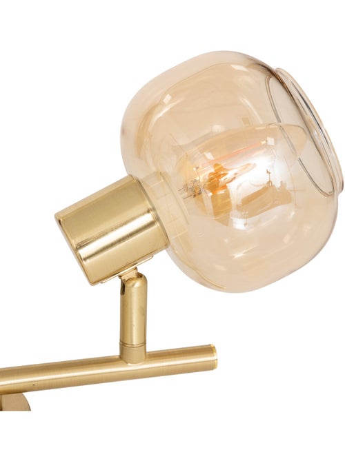 Foco regulable de cristal y metal - Kiabi Foco regulable de cristal y metal - Kiabi