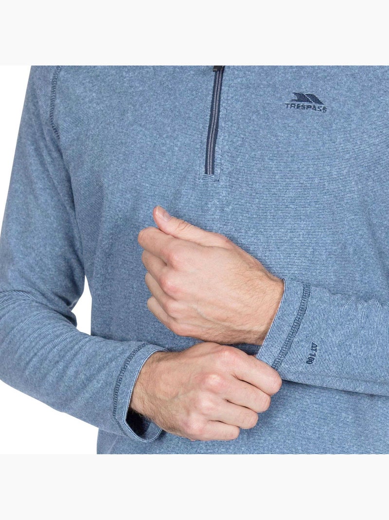 Forro polar con media cremallera antibolitas keynote para hombre - trespass Azul marino - Kiabi