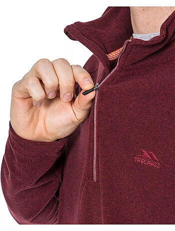 Forro polar con media cremallera antibolitas keynote para hombre - trespass