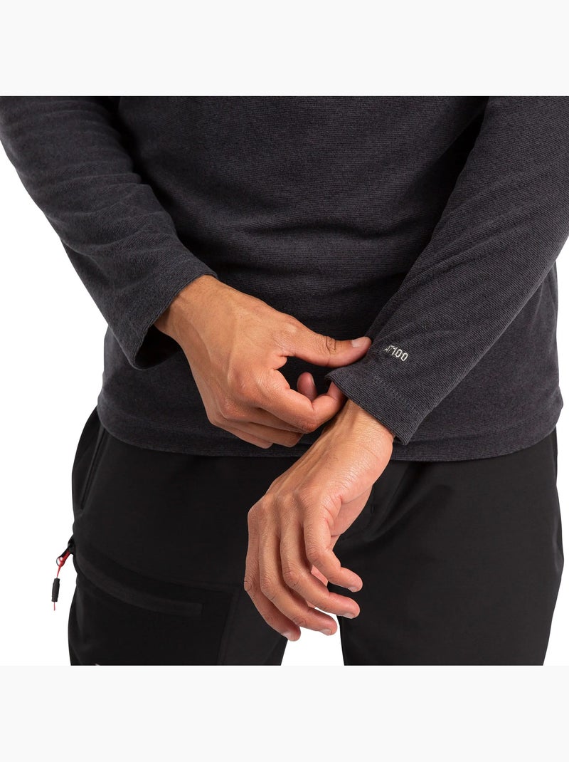Forro polar con media cremallera antibolitas keynote para hombre - trespass Gris oscuro - Kiabi