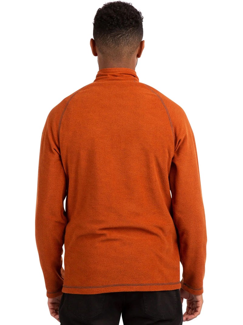 Forro polar con media cremallera antibolitas keynote para hombre - trespass Naranja clementina - Kiabi