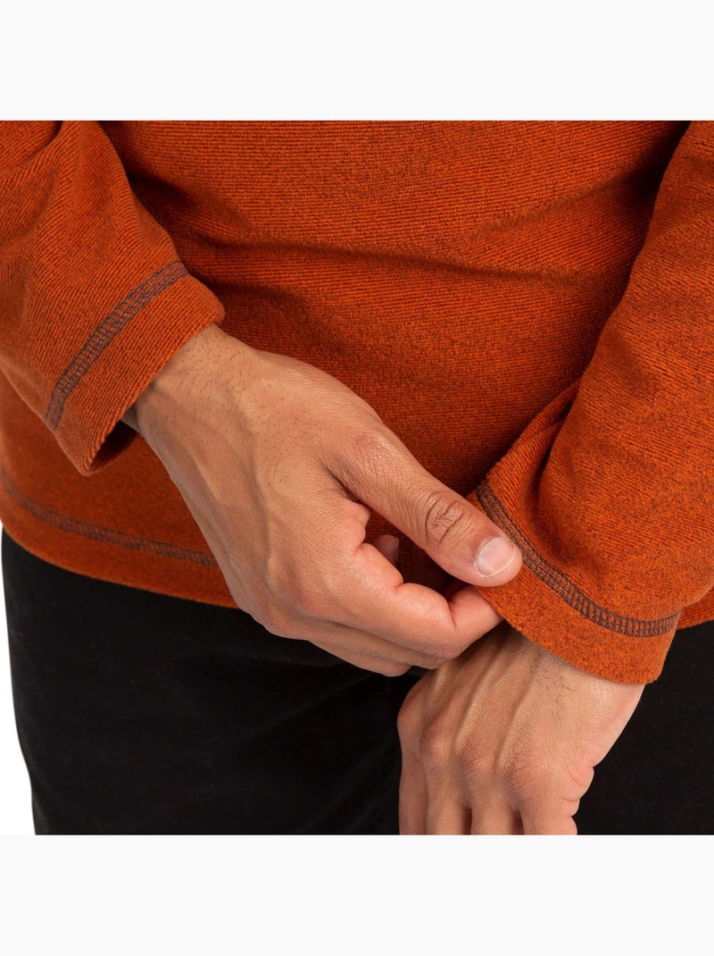 Forro polar con media cremallera antibolitas keynote para hombre - trespass Naranja clementina - Kiabi