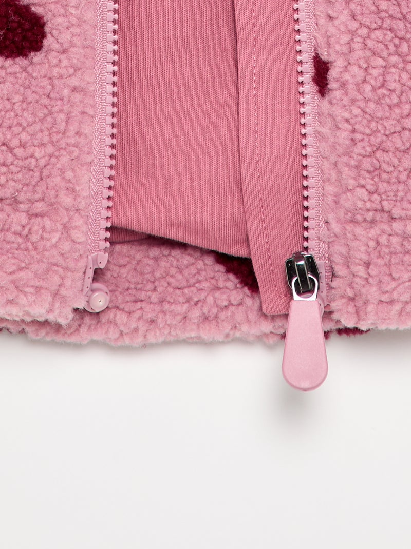 Forro polar estampado - colección fácil de poner Rosa - Kiabi
