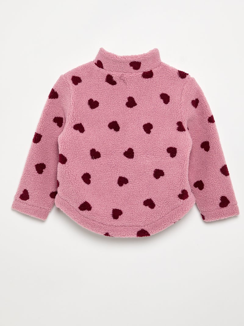 Forro polar estampado - colección fácil de poner Rosa - Kiabi