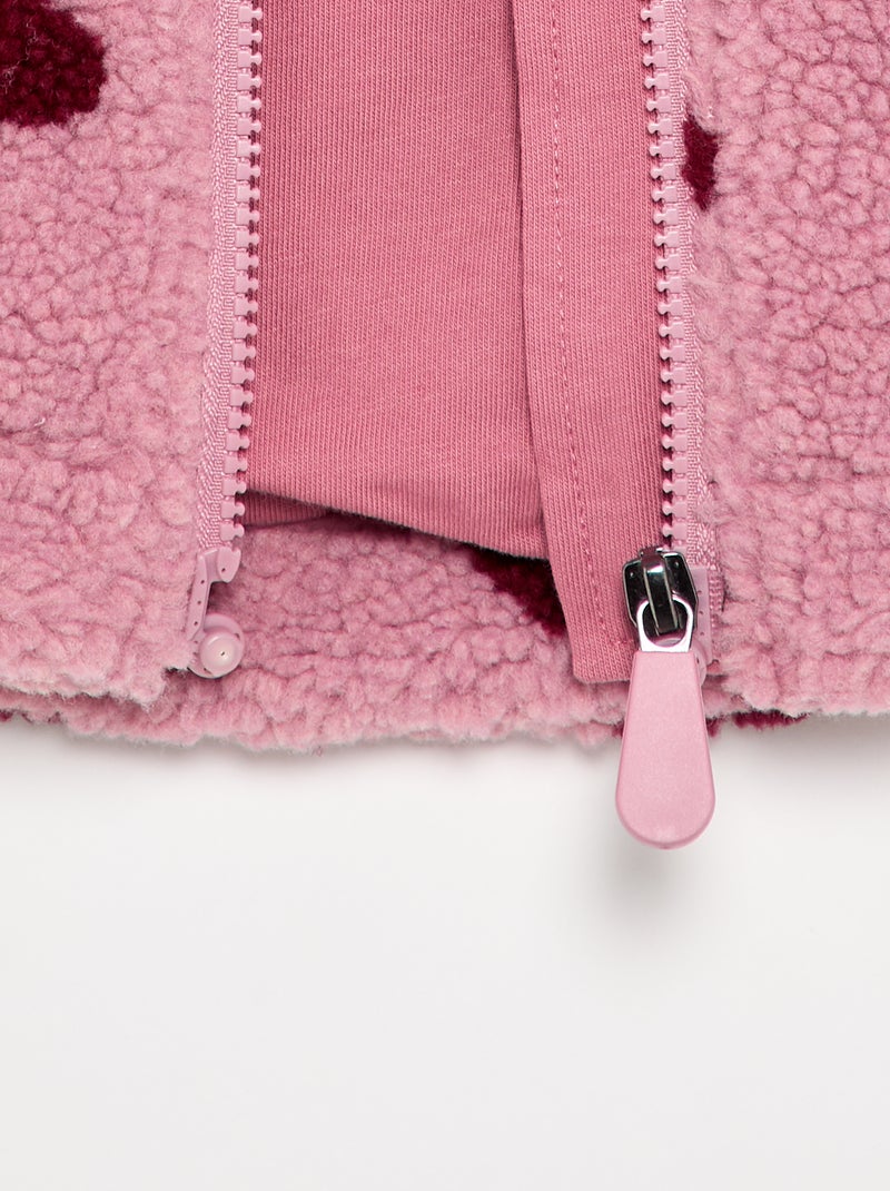 Forro polar estampado - colección fácil de poner Rosa - Kiabi