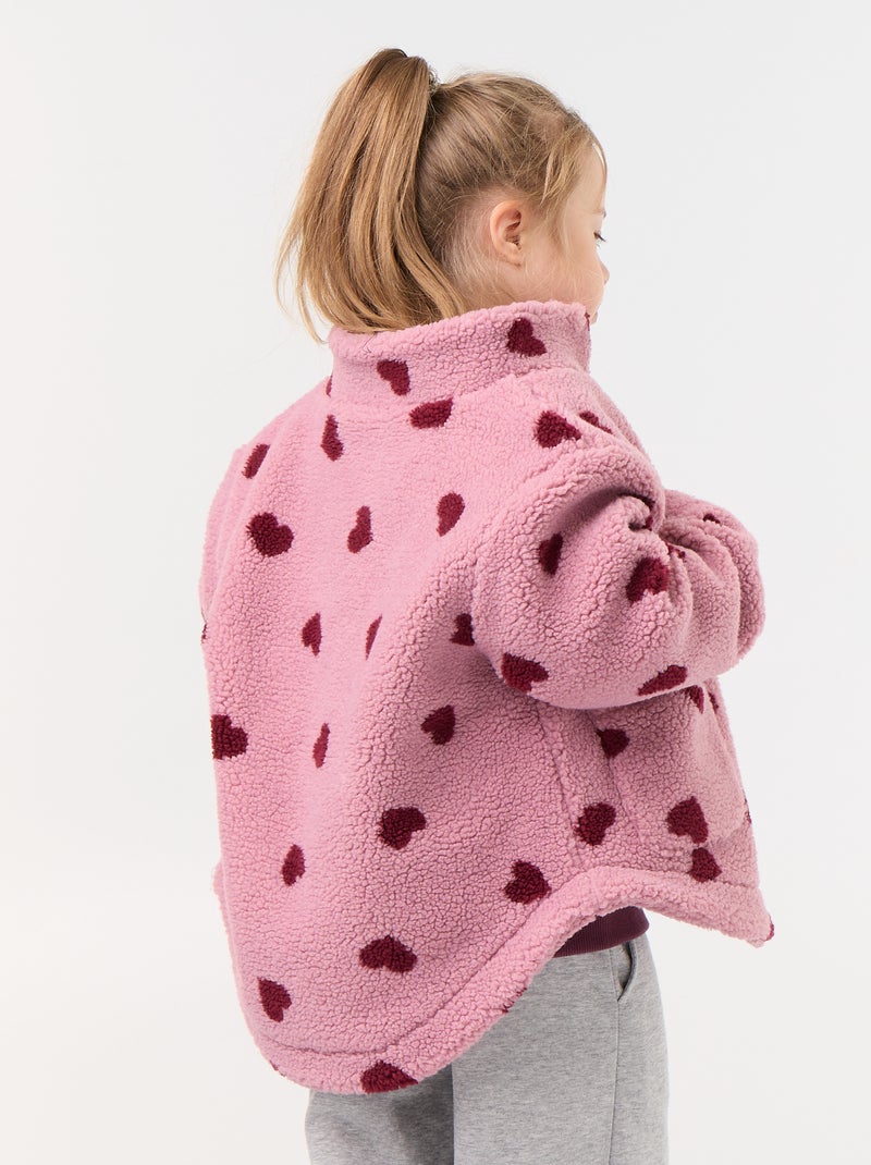 Forro polar estampado - colección fácil de poner Rosa - Kiabi
