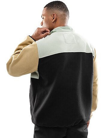 Forro polar media cremallera hombre hombre vinicunca olive