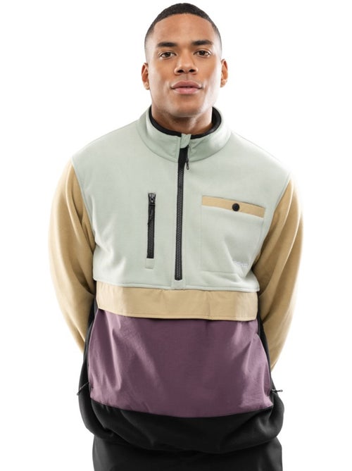 Forro polar media cremallera hombre hombre vinicunca olive - Kiabi Forro polar media cremallera hombre hombre vinicunca olive - Kiabi