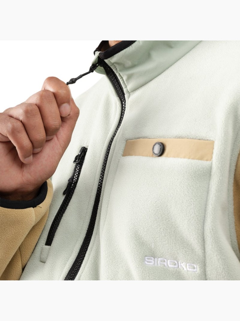 Forro polar media cremallera hombre hombre vinicunca olive Verde - Kiabi