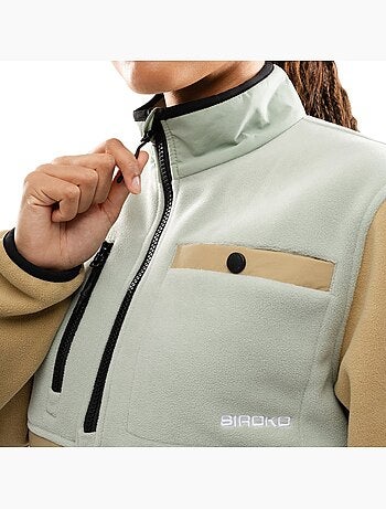 Forro polar media cremallera mujer mujer vinicunca-w olive