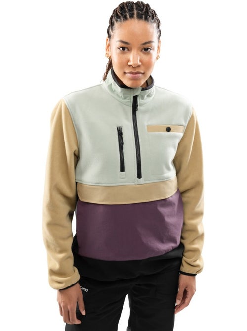 Forro polar media cremallera mujer mujer vinicunca-w olive - Kiabi Forro polar media cremallera mujer mujer vinicunca-w olive - Kiabi