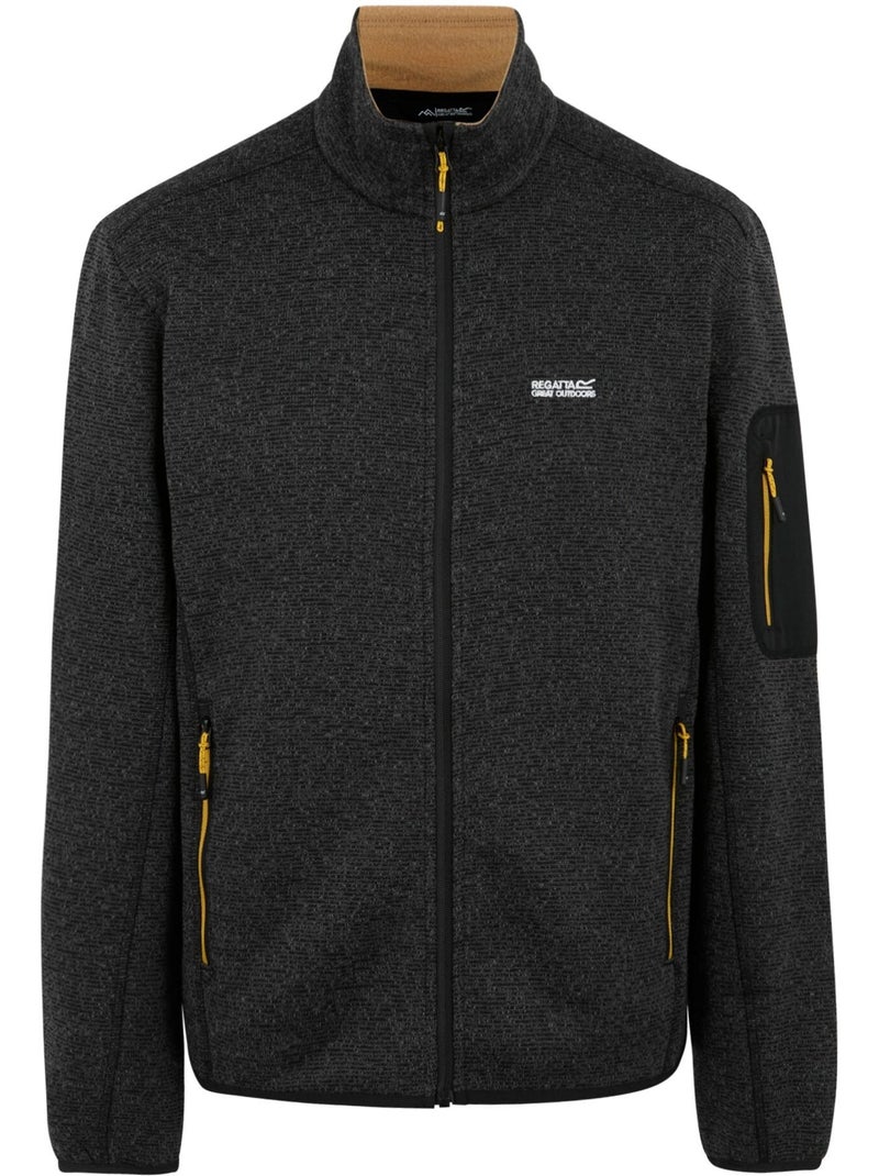 Forro polar newhill de jaspeada para hombre - regatta Negro Dorado - Kiabi