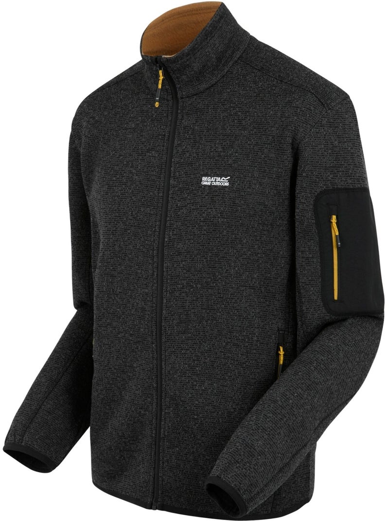Forro polar newhill de jaspeada para hombre - regatta Negro Dorado - Kiabi