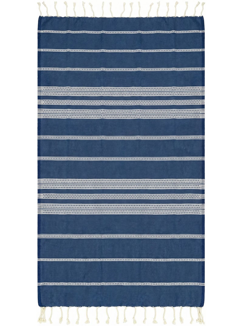 Fouta antiarena de algodón reciclado | Reva Azul - Kiabi