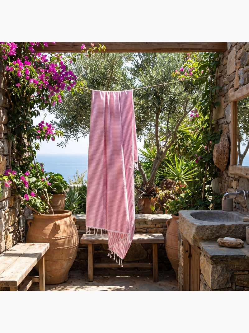 Fouta antiarena de algodón reciclado | Reva Rosa - Kiabi