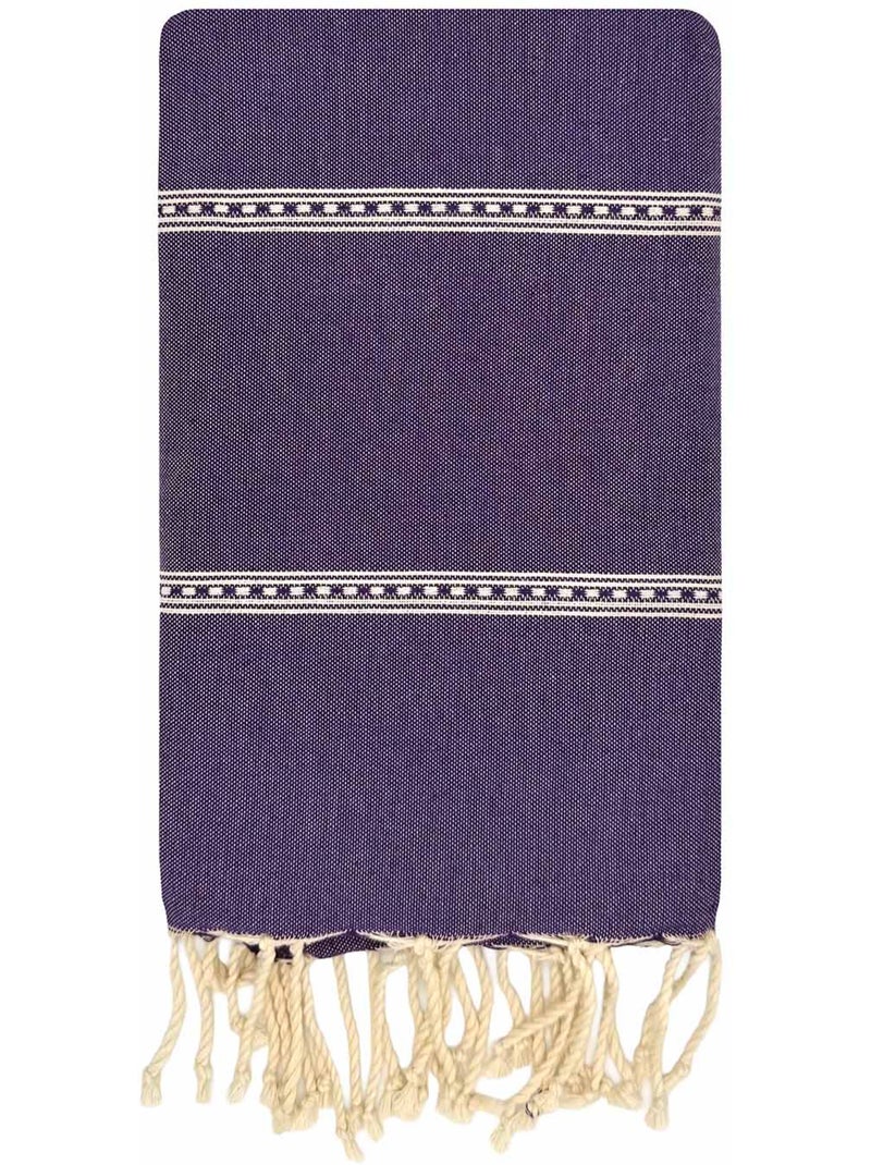 Fouta antiarena de algodón reciclado | Reva Violeta - Kiabi