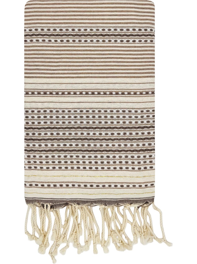 Fouta de algodón reciclado | Reva Beige - Kiabi