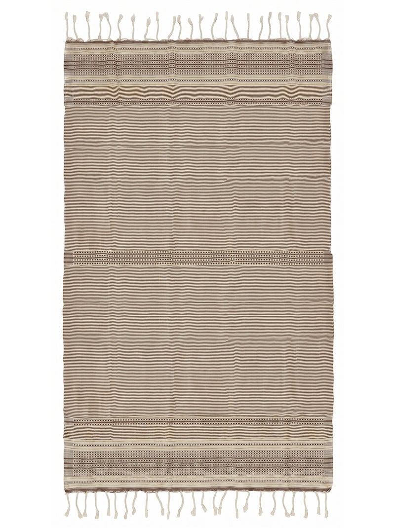 Fouta de algodón reciclado | Reva Beige - Kiabi
