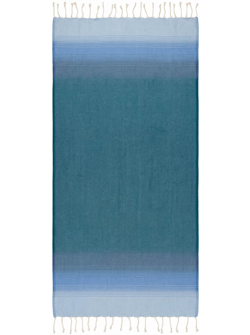 Fouta de algodón reciclado | Reva Gris azul - Kiabi