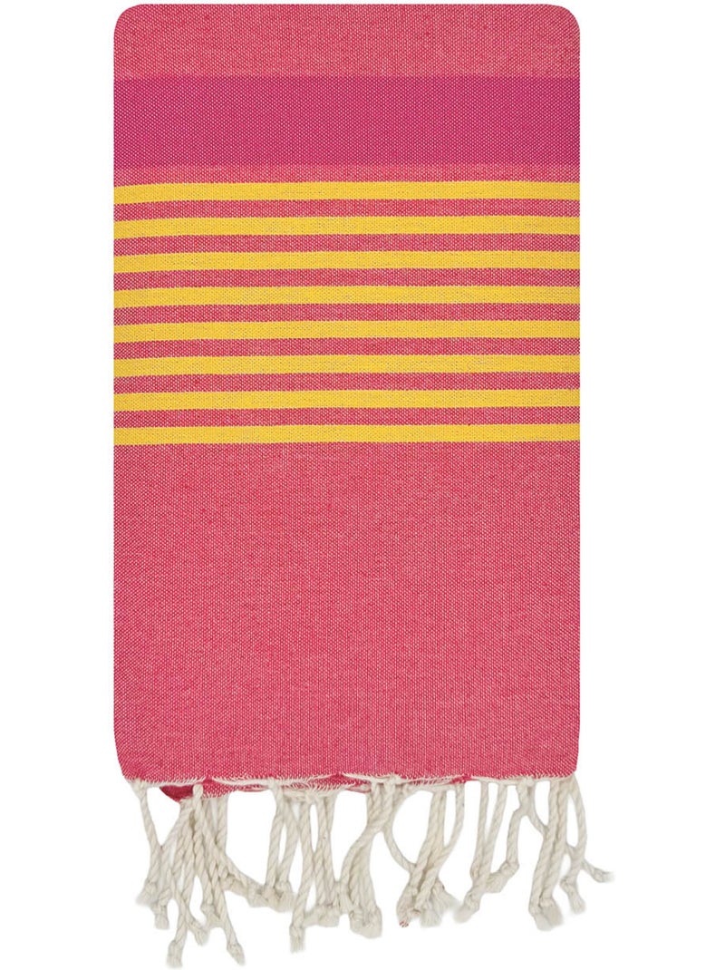 Fouta de algodón reciclado | Reva Naranja coral - Kiabi