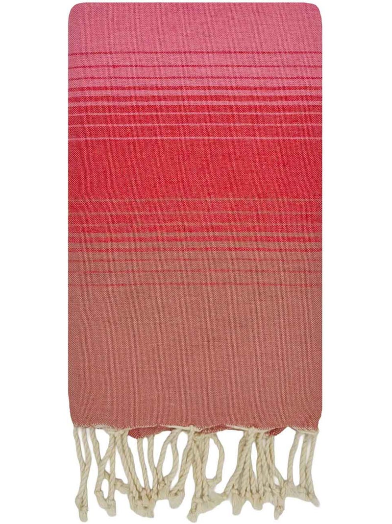 Fouta de algodón reciclado | Reva Rosa fucsia - Kiabi