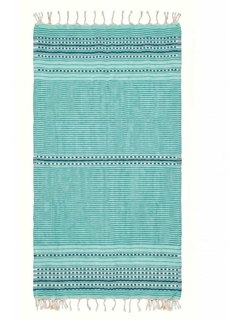 Fouta de algodón reciclado | Reva Verde claro - Kiabi