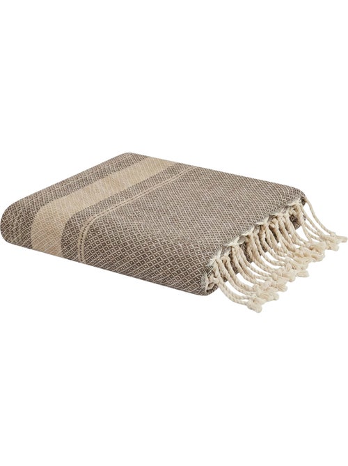 Fouta de lujo jacquard ojo de pájaro algodón reciclado | Reva - Kiabi
