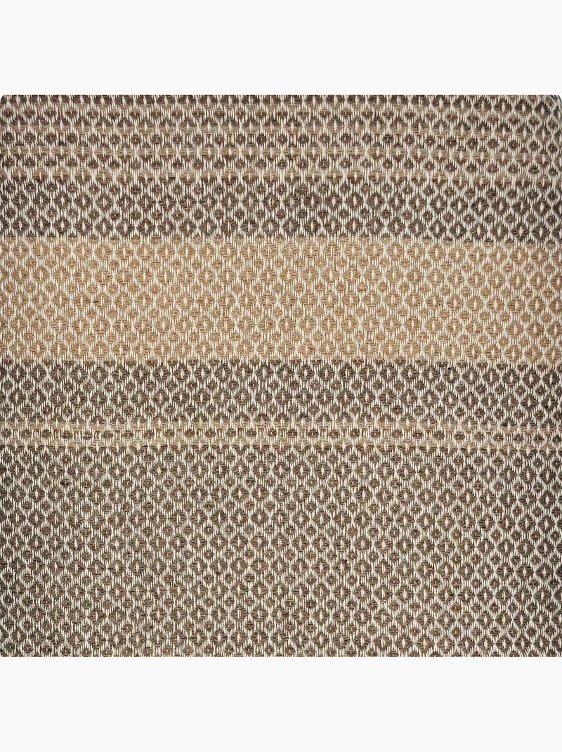 Fouta de lujo jacquard ojo de pájaro algodón reciclado | Reva Beige - Kiabi