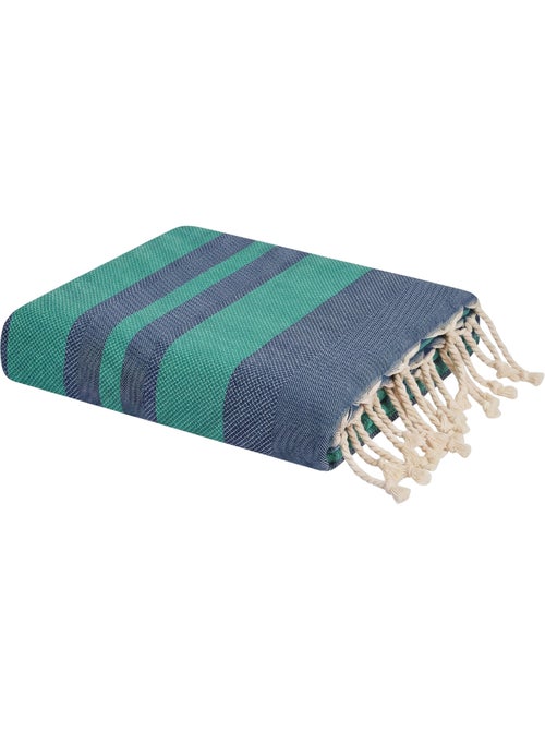 Fouta de playa jacquard en algodón reciclado | Reva - Kiabi
