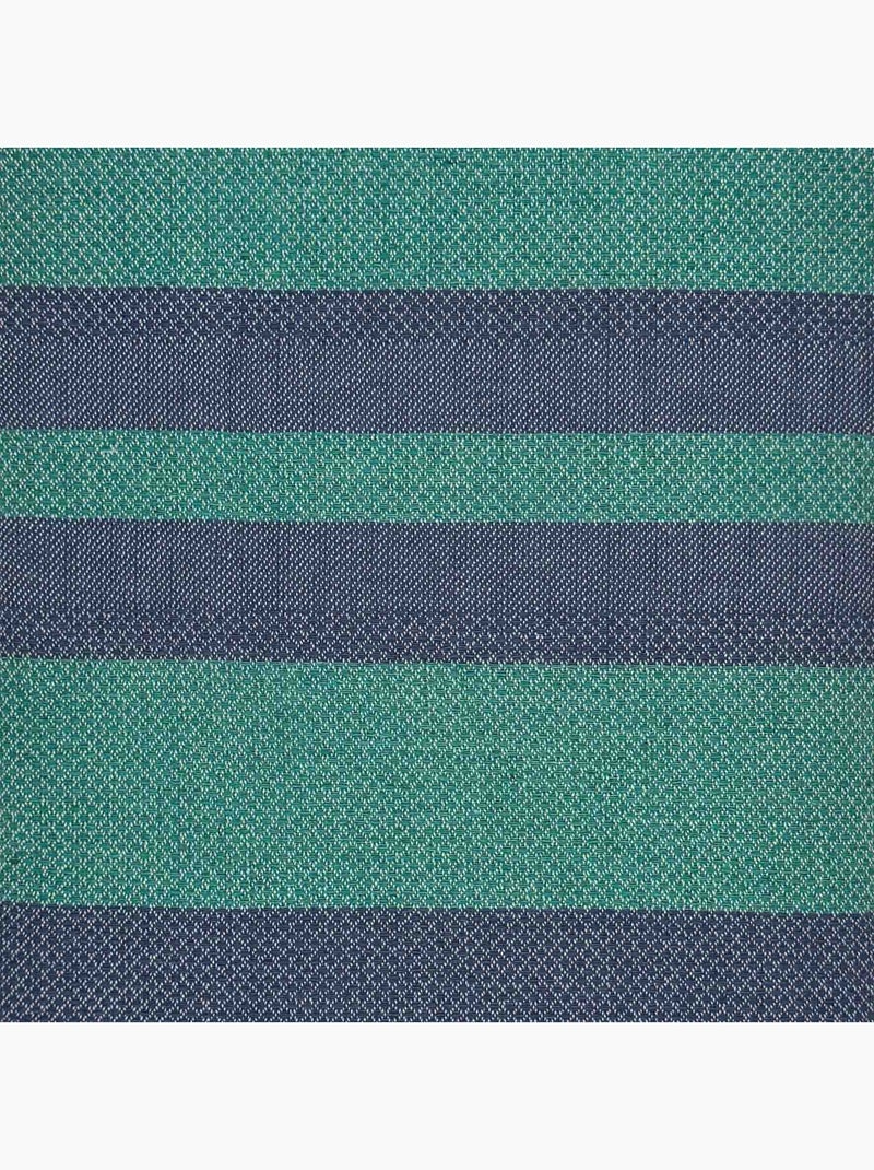 Fouta de playa jacquard en algodón reciclado | Reva Azul oscuro - Kiabi