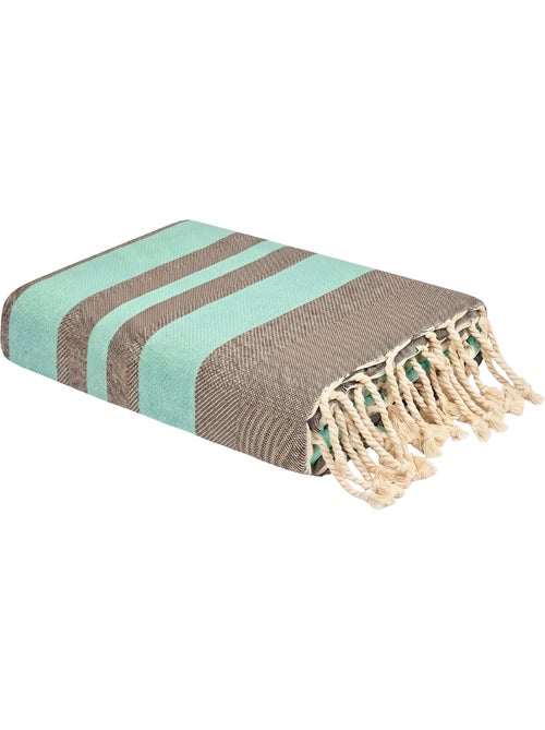 Fouta de playa jacquard en algodón reciclado | Reva - Kiabi