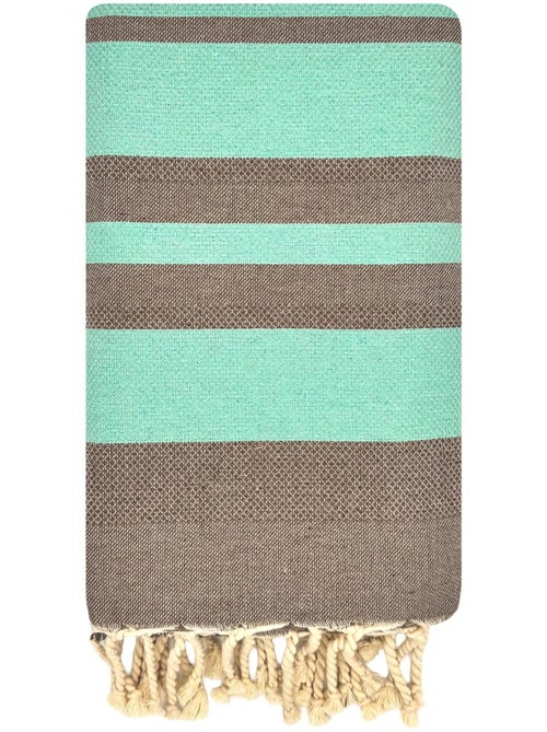 Fouta de playa jacquard en algodón reciclado | Reva - Kiabi