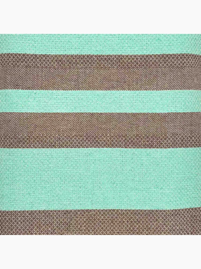 Fouta de playa jacquard en algodón reciclado | Reva Marrón chocolate - Kiabi