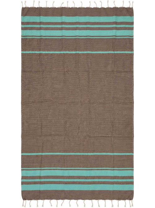 Fouta de playa jacquard en algodón reciclado | Reva - Kiabi