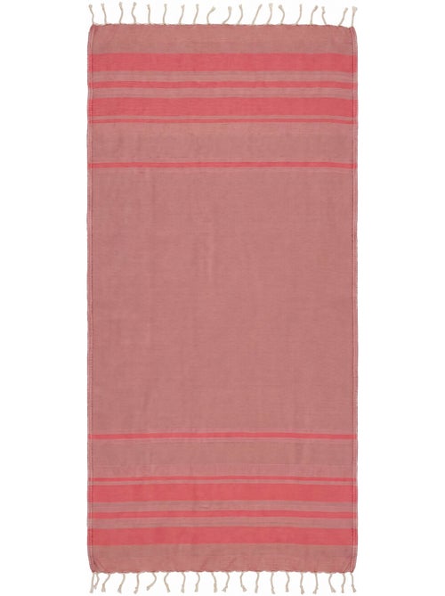 Fouta de playa jacquard en algodón reciclado | Reva - Kiabi