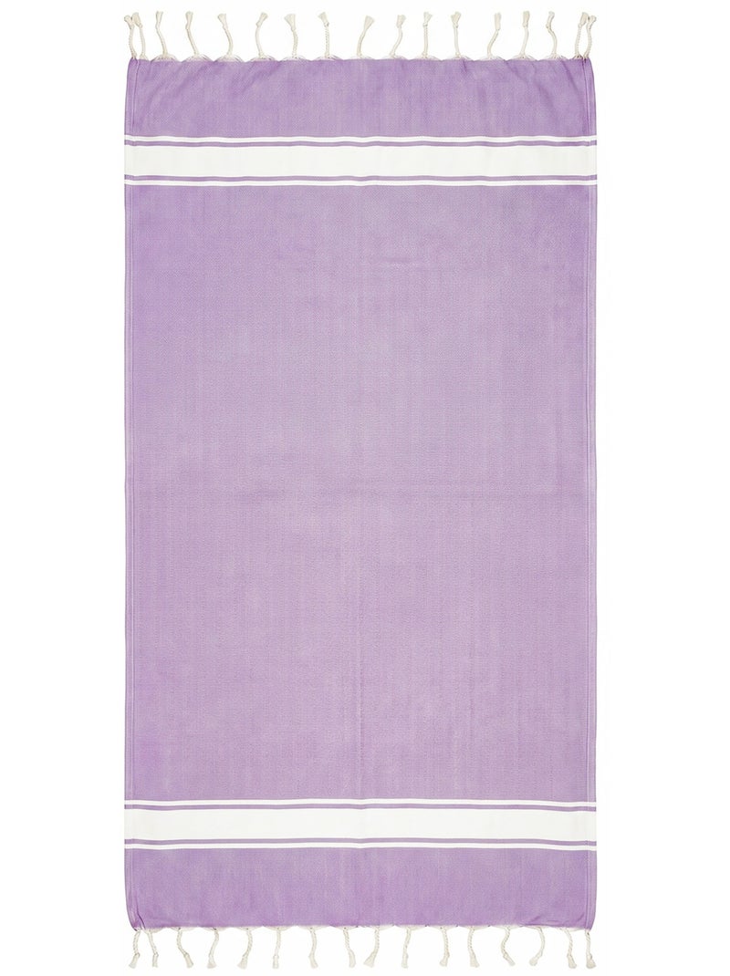 Fouta infantil toalla playa algodón reciclado | Reva Malva chiaro - Kiabi